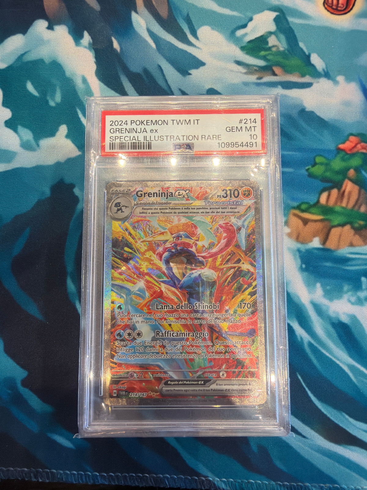 Greninja ex (TWM 214) psa 10
