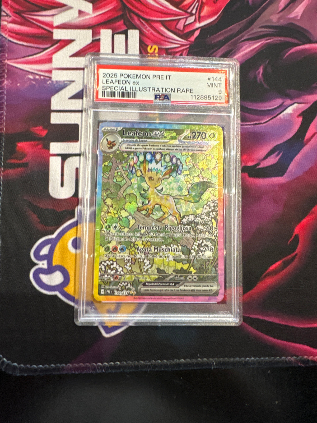 Leafeon ex (PRE 144) psa 9
