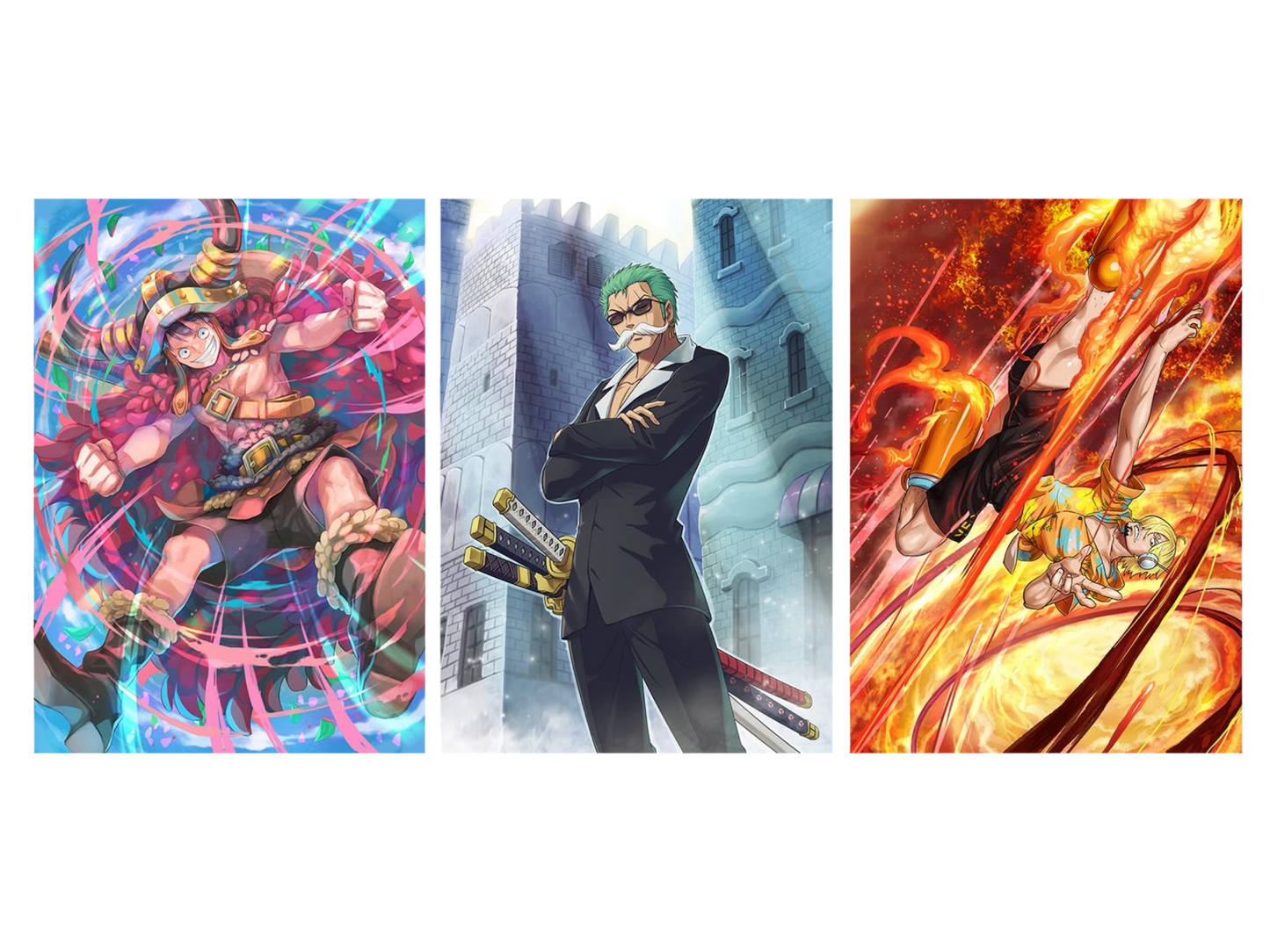 One Piece Trio Promo V Jump (Luffy,Zoro,Sanji)